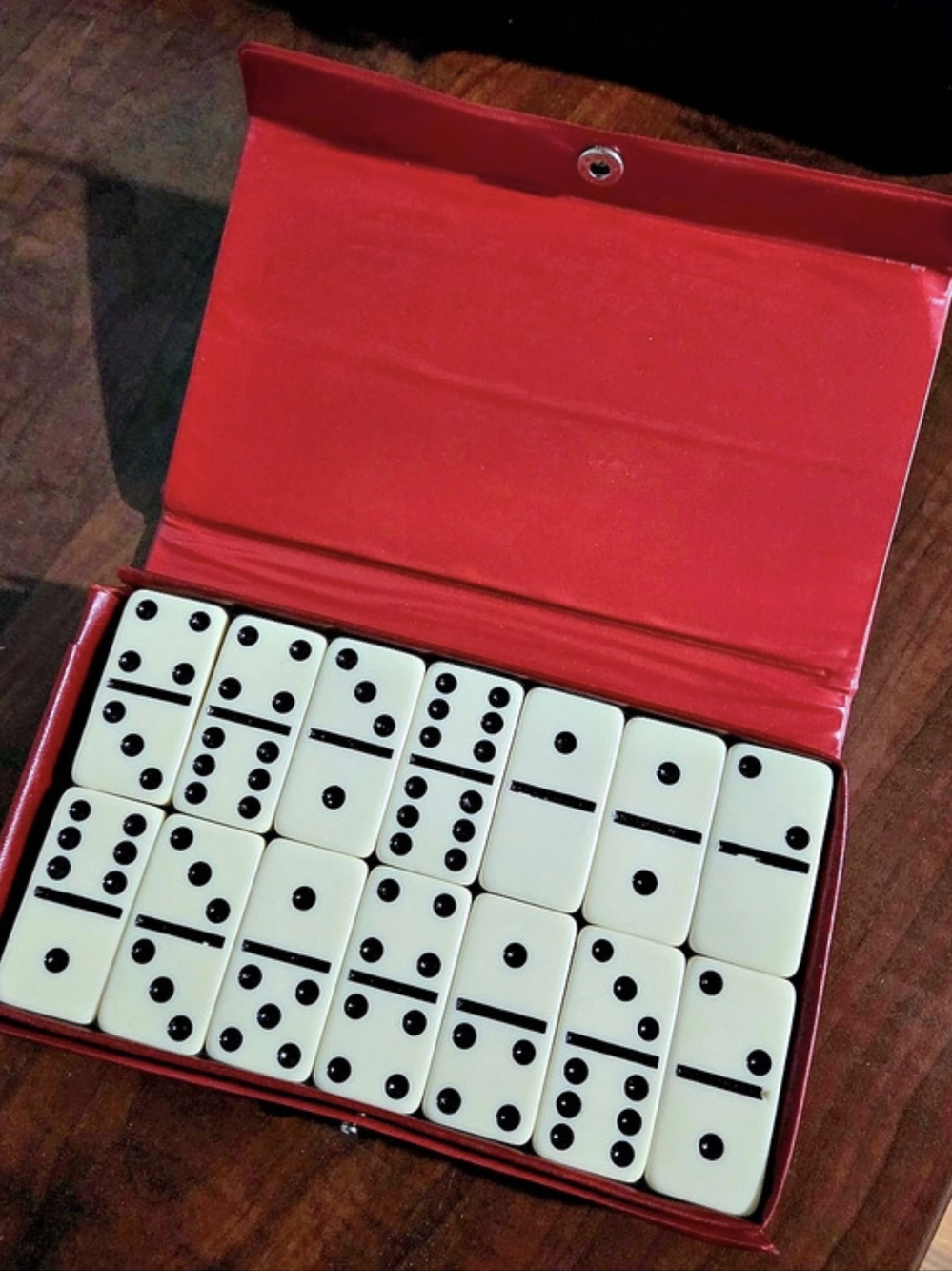 Vintage Cardinal Pavilion Double 9 Dominoes Set - Complete 55 Tiles
